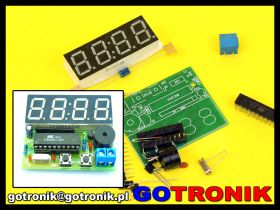 4 bitowy zegar elektroniczny na AT89C2015