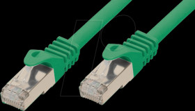 10.0m Patch cable,Cat.7 raw cable, green, RJ45