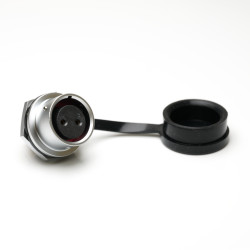 Złącze wielostykowe przemysłowe 2-pinowe M16 Montaż przedni Gniazdo RS PRO