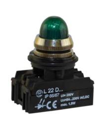 Lampka sygnalizacyjna 22mm zielona L22G/24V W0-L-L22G Z