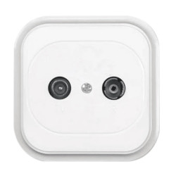 ECO Gniazdo antenowe RTV końcowe GAP-C/K białe