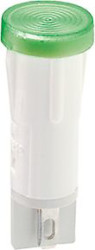 Signal light, 24 V (DC), green, 1 cd, Mounting Ø 10 mm, LED number: 1, 1.69.525.210/1500