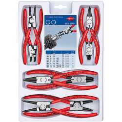 Knipex 00 20 04 V01 Circlip Pliers Set - 8 Piece