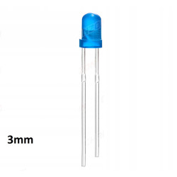 Dioda LED 3mm niebieska...