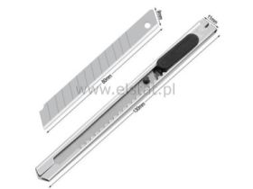 Nóż z łamanym ostrzem, 9mm blokada śrubowa