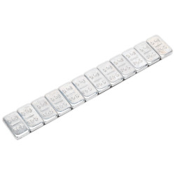 Sealey WWSA5 Wheel Weight 5g Adhesive Zinc Plated Steel Strip of 12 Pack of 100