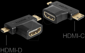 65446 HDMI compact plug/socket adapter