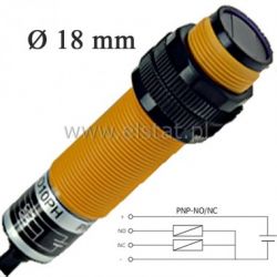Czujnik foto G18D10PH odbiciowy, PNP, NO+NC, 10cm