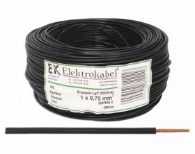 PRZEWOD LGY 1X1MM CZARNY