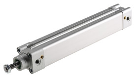 Siłownik pneumatyczny z tłoczyskiem skok: 200mm RS PRO Ø 32mm dwustronnego działania Action 321mm z amortyzacją