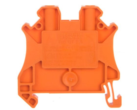 Złączka szynowa przepustowe 2-przewodowa 2,5mm2 pomarańczowa Ex UT 2,5 OG 3045046 /50szt./