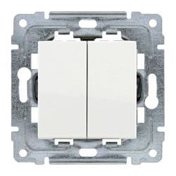 DANTE Łącznik podwójny dwuobwodowy z klawiszem bez ramki 16AX 250V 450222