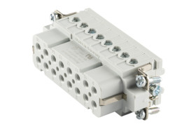 Wkładka złącza dużej mocy 16+PE-pinowe Amphenol Industrial 16A Żeński