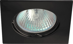 Oczko 50W/12V MR16 IP20 kwadrat stałe aluminiowe matowy czarny IZZY DS10-MB GXPL062