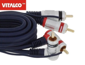 PRZEWOD 2XRCA KAT.+STER.1,5M