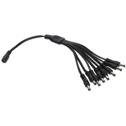 ROZGAŁĘŹNIK NA 8 WTYKÓW 2,1/5,5 Z GNIAZDEM