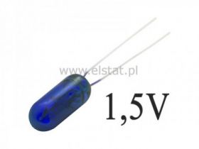 Żarówka 1,5V 50mA miniaturowa niebieska