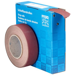 PFERD 45016415 Sandpaper roll 25 m 38 mm grit size 150 brown fabric