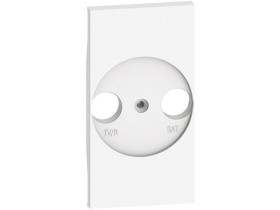 LIVING NOW Plakietka gniazda TV-R-SAT - 2 moduły - biała KW4212 LEGRAND