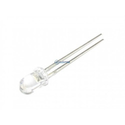 dioda LED 5mm biała przezr. 11000mcd 5szt