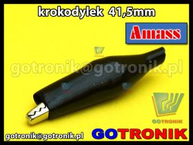 Krokodylek 41,5mm | czarny