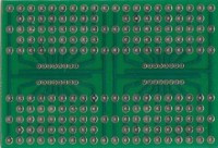 UM-4 Płytka uniwersalna UM4, wymiary: 72x104mm 216 otworów - wiercona [RoHS]