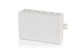 E128W - Puszka odgałęźna naścienna biała - 134 x 89 x 40 mm