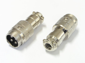 Złącze mikrofonu CB 4pin męskie na kabel