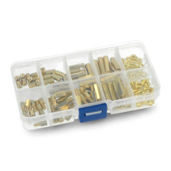 Zestaw śrubek i podkładek dystansowych M3 E51 - 120 elementów