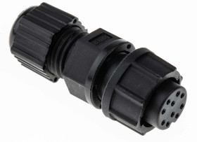 Złącze wielostykowe przemysłowe 10-pinowe, panelowe Gniazdo Amphenol Industrial