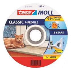 Uszczelka gumowa PROFIL P 100m 9mm biała 55703-00100-00