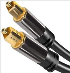 KABEL OPTYCZNY 1,5M POZŁACANY