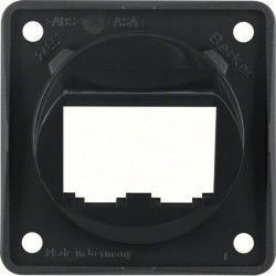 Integro Flow Płytka nośna podwójna do modułów BTR-/E-DAT czarny połysk 845582510