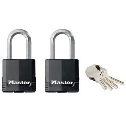 Master Lock M115EURTLF Excell&#x2122; Weather Tough 45mm Padlock 4-Pin - KA x 2