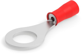 Insulated ring cable lug, 0.3-1.65 mm², AWG 22 to 16, 8.33 mm, M8, red, 324123