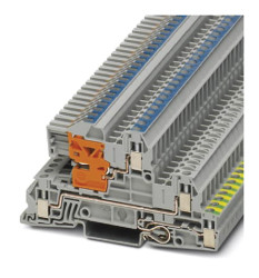 Kostka zaciskowa na szynie DIN Phoenix Contact poziomy: PotrójnyŚruba UTI 2.5-PE/L/NT 24A 400 V