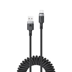 Złącze USB A/USB-C 3.0v sprężynowy wt-wt 3A High Speed 1,2m Quick Charge Acefast / 183286