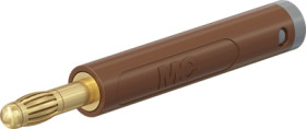 4 mm plug, crimp connection, 1.0 mm², brown, 64.2053-27