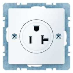 Q.1 Gniazdo z uziemieniem USA/CANADA NEMA 5-15 R śnieżnobiały aksamit 41686089