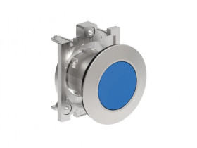 Metalowy przycisk płaski fi30mm kryty samoczynny powrót Niebieski LPFB106