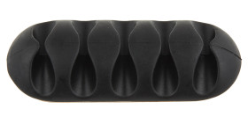 Uchwyt kablowy 66 x 11.5 x 28mm materiał: PVC Czarny opaski kablowe +75°C