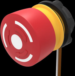 Emergency stop, rotary release, mounting Ø  22.3 mm, unlit, 1 Form B (N/C), 84-5220.0040