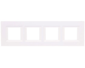 AXOLUTE Ramka poczwórna pozioma /2moduły/ biała HA4802M4HHD
