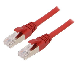 ETH-24441393 Patch cord ETHERLINE Cat.6a,S/FTP 6a linka Cu LSZH czerwony