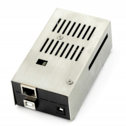 Obudowa do Arduino Mega i do Ethernet Shield - metalowa jasna