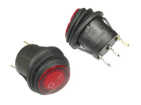 Przełącznik QY602-101 IP65 12V DC podświetlany ON-OFF