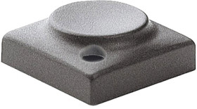 Push button, with LED window, pitch 16 mm, (L x W x H) 15.5 x 15.5 x 6.8 mm, gray, for single pushbutton, 829.000.031