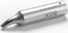 Soldering tip, solder depot, Ø 8.5 mm, (L x W) 40 x 2.5 mm, 0832HD