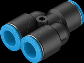 130811 Connector, Y-shaped, 3 x diameter 12 mm