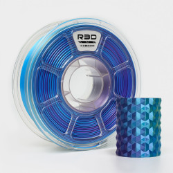 R3D PLA Magic SILK 1.75mm 1kg Tri-Color Blue Purple Yellow , multi, wielokolorowy, jedwabisty